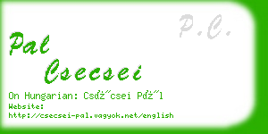 pal csecsei business card